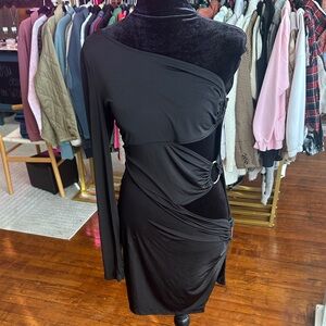 Fashion Nova Black Cut Out Dress